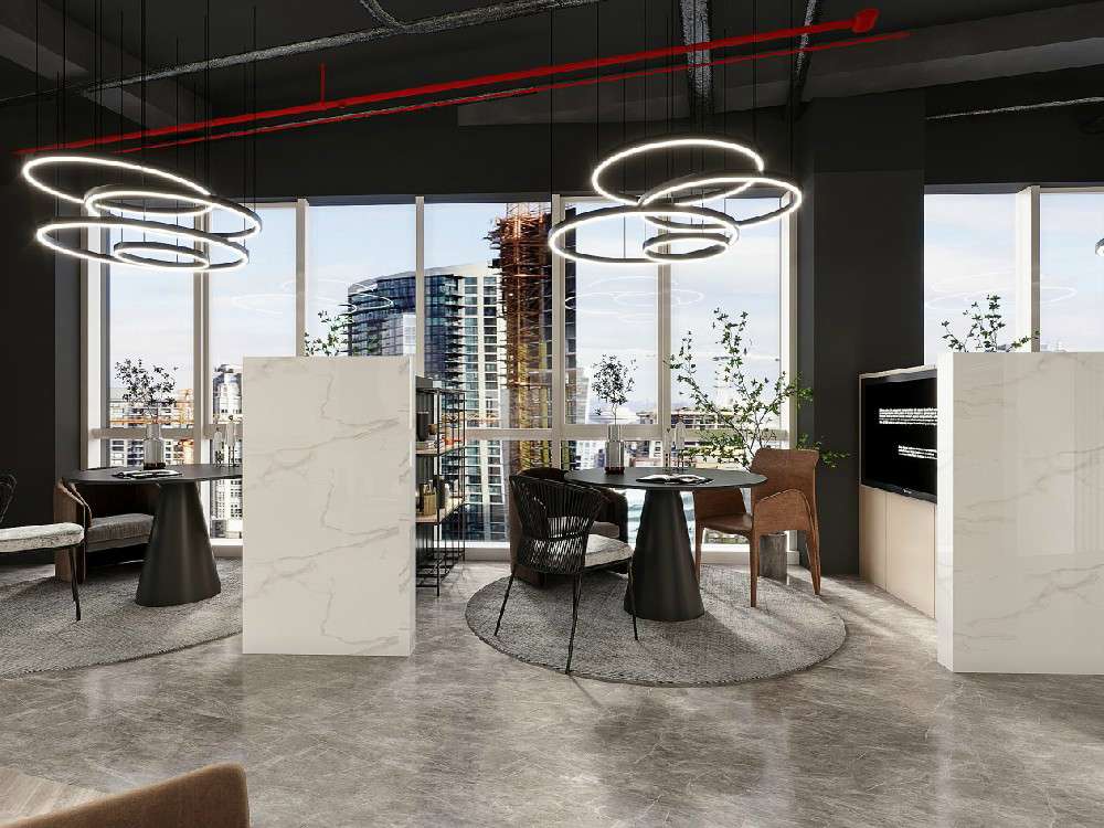 鄭州辦公室裝修中工業風格的特征