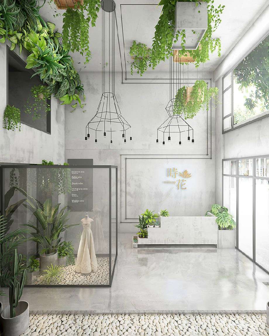 婚紗攝影工作室吧臺設計效果圖