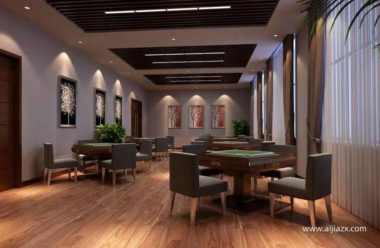 鄭州棋牌室裝修方案，棋牌室會所裝修設(shè)計(jì)說明