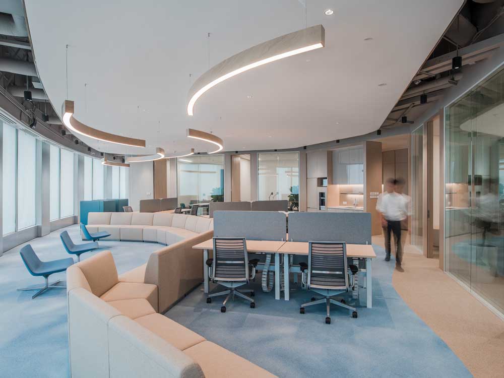 鄭州事務(wù)所辦公空間裝修設(shè)計，麻繩工作室效果圖