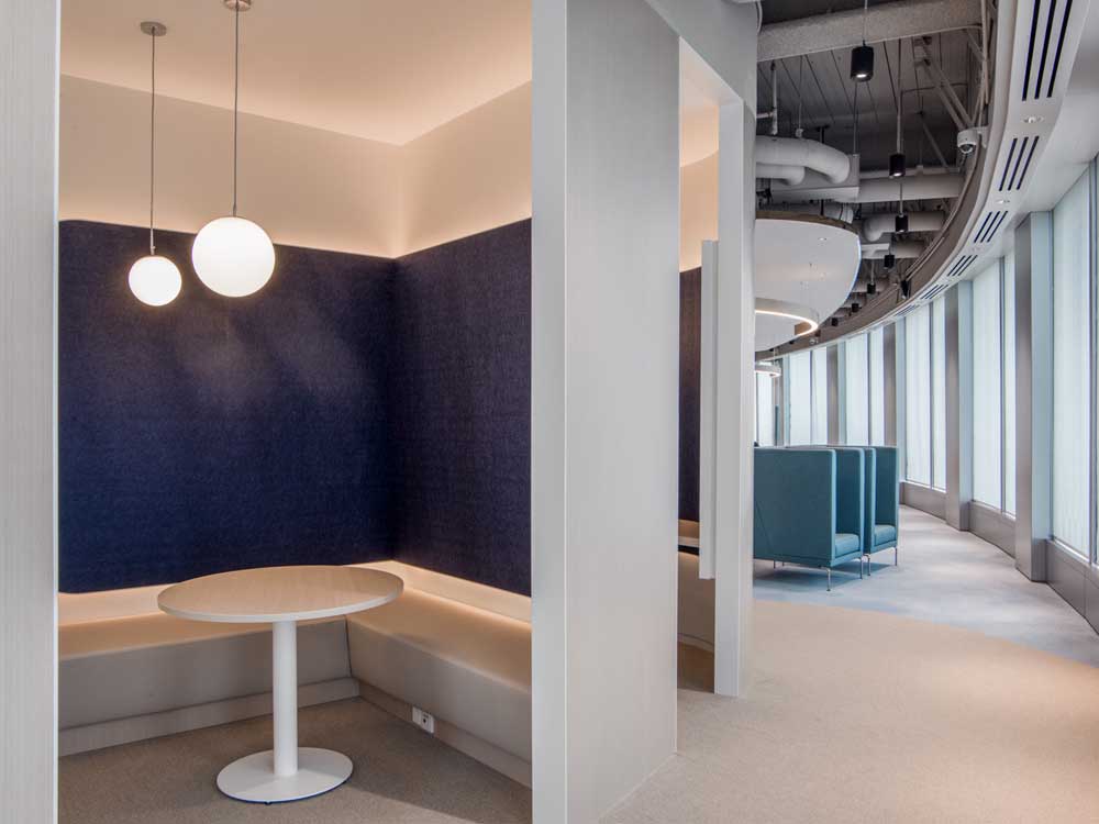 鄭州事務(wù)所辦公空間裝修設(shè)計，麻繩工作室效果圖