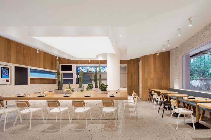 180m2鄭州快餐廳設(shè)計效果圖