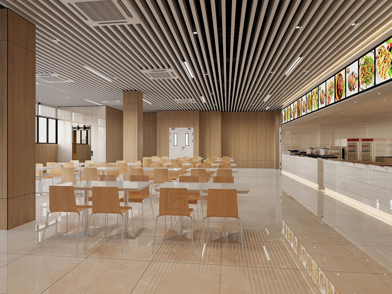 產(chǎn)業(yè)園食堂設(shè)計(jì)-產(chǎn)業(yè)園區(qū)員工食堂設(shè)計(jì)效果圖