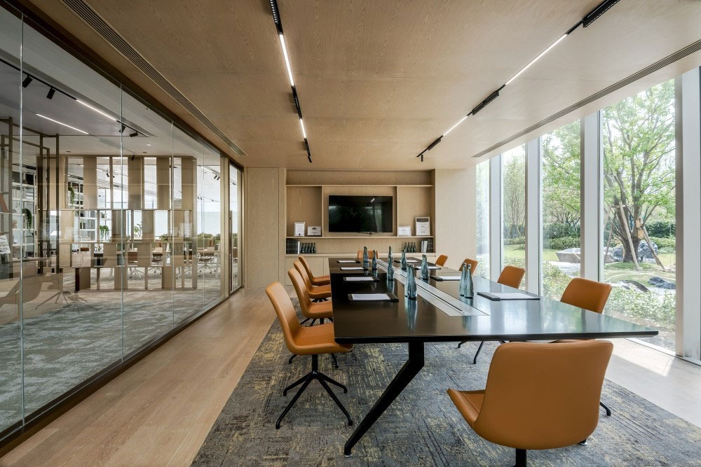 鄭州辦公室設(shè)計-1300平米辦公室設(shè)計效果圖