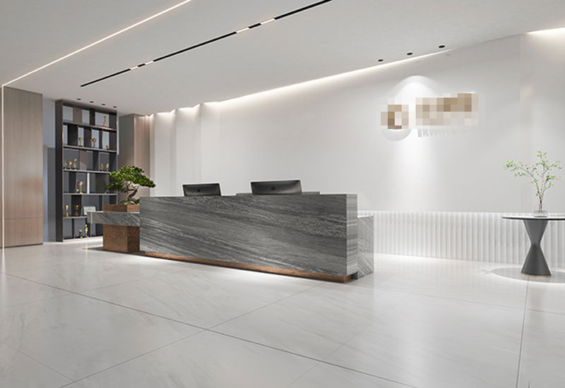 鄭州辦公室前臺裝修設(shè)計：企業(yè)形象展示的關(guān)鍵區(qū)域