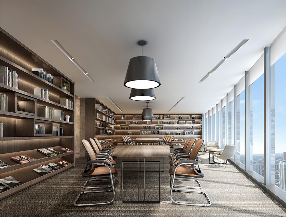 1300平米地產(chǎn)公司辦公樓設(shè)計(jì)效果圖