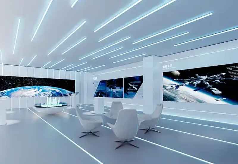 鄭州某科技企業(yè)展廳設(shè)計：未來感與互動性的完美結(jié)合