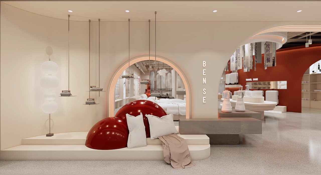 800平米鄭州家紡店面裝修設計效果圖