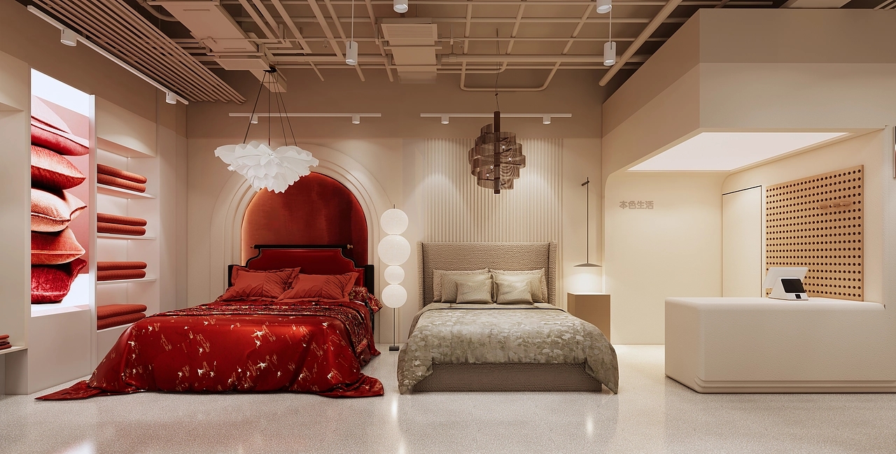 800平米鄭州家紡店面裝修設計效果圖