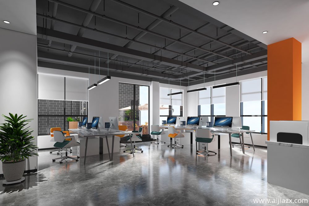 鄭州高新區(qū)美立方辦公室裝修設(shè)計案例